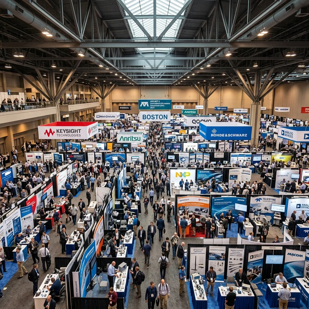 IMS 2026 International Microwave Symposium exhibition floor in Boston